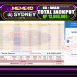 Bukti Jp MEME4D Togel Online 10 February 2026