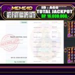 Bukti Jp MEME4D Slot Online 09 March 2026