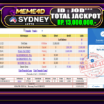 Bukti Jp MEME4D Togel Online 09 March 2026