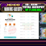 Bukti Jp MEME4D Slot Online 09 March 2026