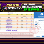 Bukti Jp MEME4D Togel Online 13 March 2026