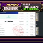 Bukti Jp MEME4D Slot Online 14 March 2026