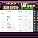 Bukti Jp MEME4D Slot Online 06 March 2026