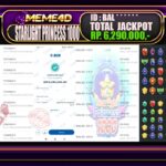 Bukti Jp MEME4D Slot Online 09 March 2026